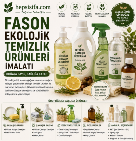 Fason Ekolojik Temizlik Ürünleri